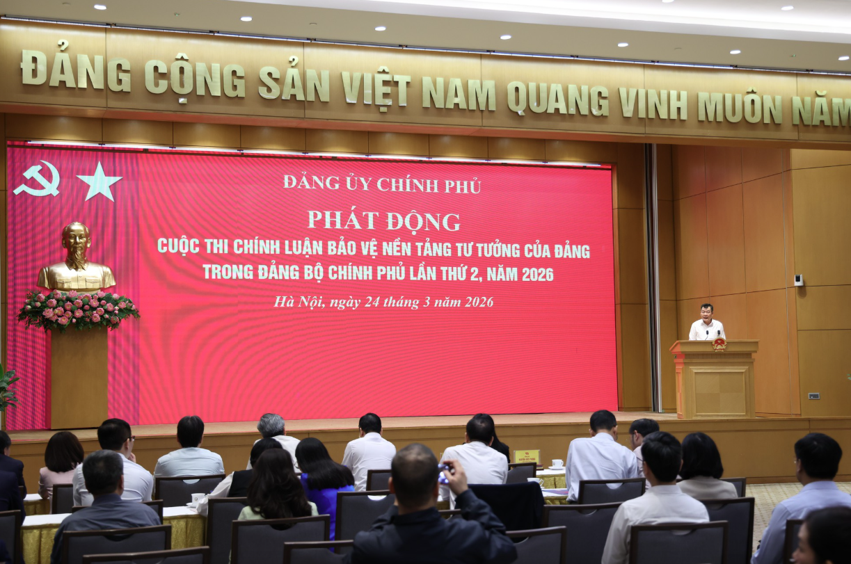 Đảng ủy Chính phủ: Phát động Cuộc thi chính luận bảo vệ nền tảng tư tưởng của Đảng